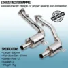Mandrel bent and fully TIG welded for strength and durability