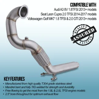 Our Gravity Performance 3″ Exhaust Decat Downpipe