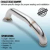 Mandrel bent and fully TIG welded for strength and durability