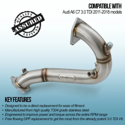 Gravity Performance DPF deletes are made to completely replace the stock DPF eliminating all restrictions. Our performance DPF deletes improve throttle response and allow for improved exhaust flow increasing power and torque.
