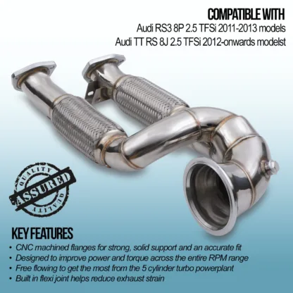 Free flowing to get the most from the 5 cylinder turbo powerplant