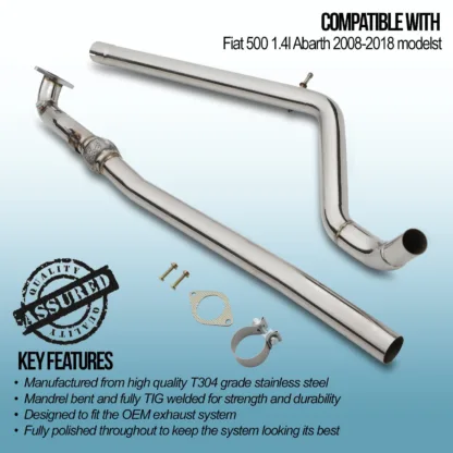 Gravity Exhaust centre sections are designed in house using the OEM mounting points to ensure smooth fitment every time. Using the highest quality T304 stainless steel for performance and durability.