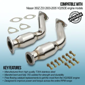 Our Gravity Performance 2.25″ Exhaust Decat Downpipe