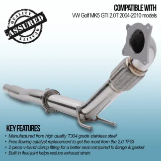 Gravity Performance decats are made to completely replace the stock catalytic converter eliminating all restrictions. Our Performance decats improve throttle response and allow for improved exhaust flow increasing power and torque.