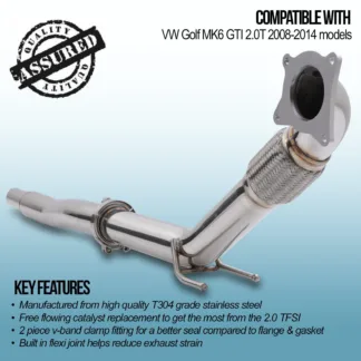 Gravity Performance decats are made to completely replace the stock catalytic converter eliminating all restrictions. Our Performance decats improve throttle response and allow for improved exhaust flow increasing power and torque.