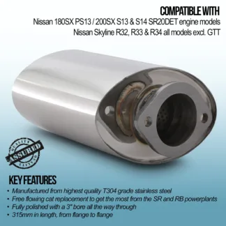 Our Gravity Performance 3″ Exhaust Decat Downpipe