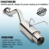 Removable exhaust silencer bung for volume control