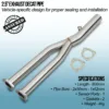 Mandrel bent and fully TIG welded for strength and durability