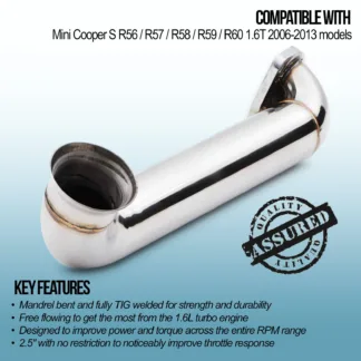 Mandrel bent and fully TIG welded for strength and durability