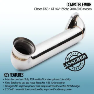 Mandrel bent and fully TIG welded for strength and durability