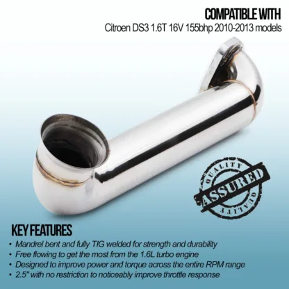 Mandrel bent and fully TIG welded for strength and durability