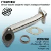 Mandrel bent and fully TIG welded for strength and durability