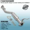Mandrel bent and fully TIG welded for strength and durability