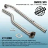 Gravity Exhaust centre sections are designed in house using the OEM mounting points to ensure smooth fitment every time. Using the highest quality T304 stainless steel for performance and durability.