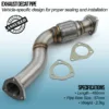Mandrel bent and fully TIG welded for strength and durability