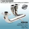 Mandrel Bent and fully TIG welded for strength and durability