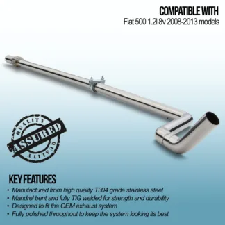 Gravity Exhaust centre sections are designed in house using the OEM mounting points to ensure smooth fitment every time. Using the highest quality T304 stainless steel for performance and durability.