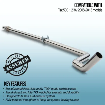 Gravity Exhaust centre sections are designed in house using the OEM mounting points to ensure smooth fitment every time. Using the highest quality T304 stainless steel for performance and durability.