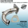 Mandrel bent and fully TIG welded for strength and durability