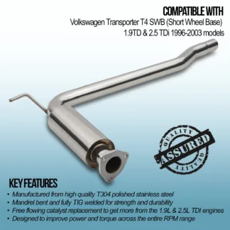 Gravity Performance decats are made to completely replace the stock catalytic converter eliminating all restrictions. Our Performance decats improve throttle response and allow for improved exhaust flow increasing power and torque.