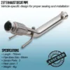 Free flowing catalyst replacement to get the most from the 180bhp 2.0L