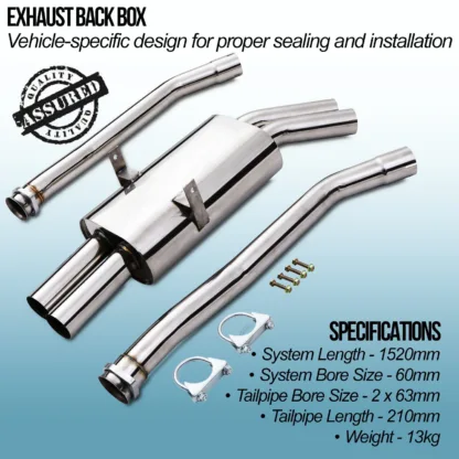 2.5' bore throughout with Twin 2.5' tailpipes