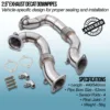 Mandrel bent and fully TIG welded for strength and durability
