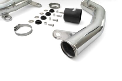 these hard pipes open up the boost path for <strong>improved airflow and reduced pressure drop</strong> across the entire charge system