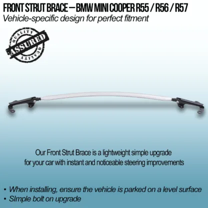 where there would otherwise be flex. All of our braces mount to OEM fixings making installation smooth and quick.