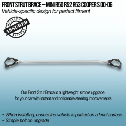 Designed to reduce chassis flex to improve steering response and stability