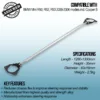 Manufactured from highest quality and strength alloy to help reduce weight without compromising strength