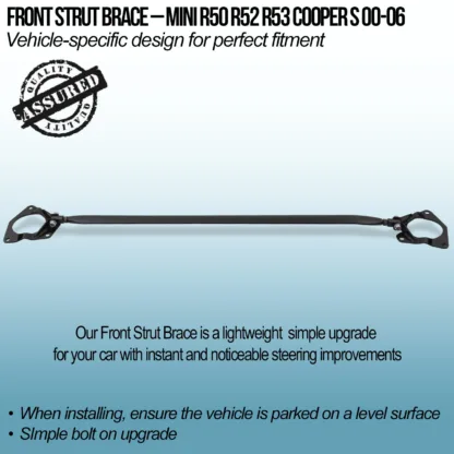 Designed to reduce chassis flex to improve steering response and stability