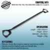 Manufactured from highest quality and strength alloy to help reduce weight without compromising strength