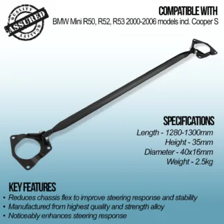 Manufactured from highest quality and strength alloy to help reduce weight without compromising strength