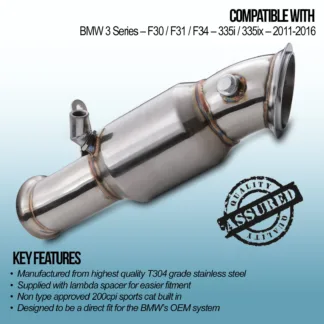 Gravity Performance sports cats are made to completely replace the stock catalytic converter reducing any restrictions. Our Performance sports cats improve throttle response and allow for improved exhaust flow