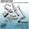 4.5' Tailpipes designed to fit the oem rear valance