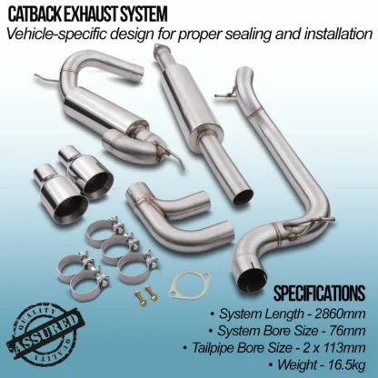 4.5' Tailpipes designed to fit the oem rear valance