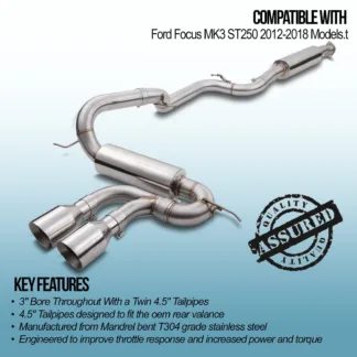 3' Bore throughout with a twin 4.5' dual tailpipes