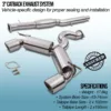 Free flowing system to get the most from the 225bhp BAM engine