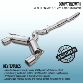 Manufactured from high quality T304 polished stainless steel