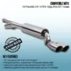 Designed to directly replace the original system from the catalytic converter backwards