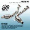 Gravity Performance sports cats are made to completely replace the stock catalytic converter reducing any restrictions. Our Performance sports cats improve throttle response and allow for improved exhaust flow