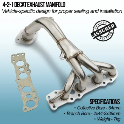 Removes the restrictive catalytic converter from the exhaust - improving gas flow