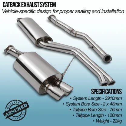 A free flowing exhaust is a great way to get the best out of the BMW M54 6 cylinder engine