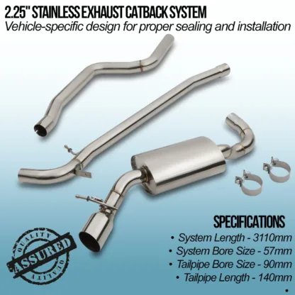slash cut tailpipes to fit with the shape of the rear valance