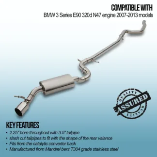 2.25' bore throughout with 3.5' tailpipe