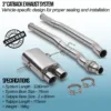 Tailpipes designed to fit into the OEM Valance