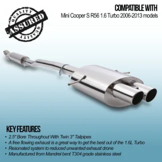 2.5' Bore Throughout With Twin 3' Tailpipes