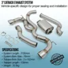 3' bore throughout with Twin 4' tailpipes