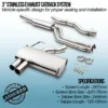 Free flowing system to get the most from the 6 cylinder N52 Engine